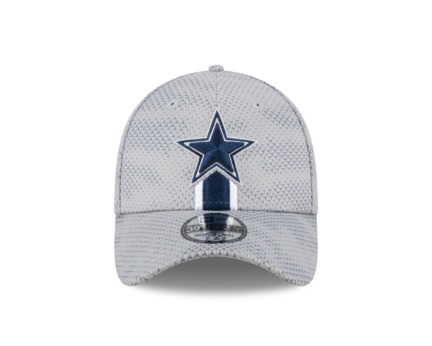 Men's Dallas Cowboys New Era 2024 Sideline Gray 39THIRTY Flex Hat