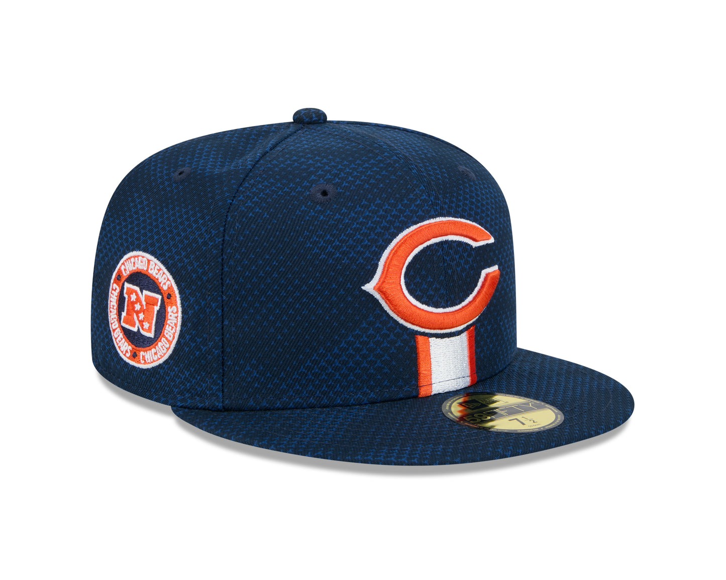 Chicago Bears New Era 2024 Sideline C Navy 59FIFTY Fitted Hat