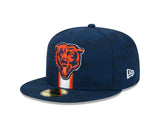 Chicago Bears New Era 2024 Sideline Primary Navy 59FIFTY Fitted Hat - Pro Jersey Sports