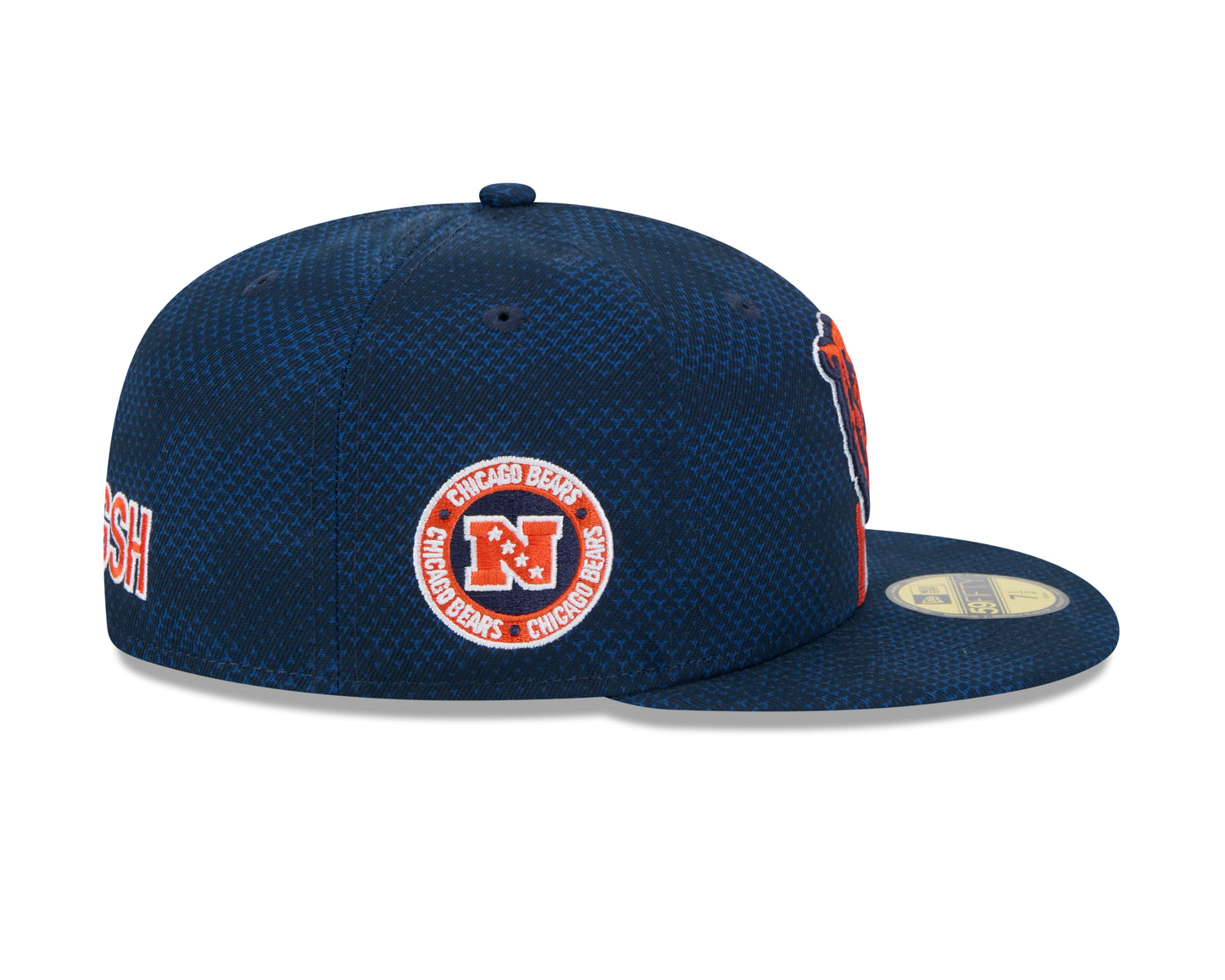 Chicago Bears New Era 2024 Sideline Primary Navy 59FIFTY Fitted Hat