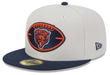 Chicago Bears New Era 2024 Sideline Stone/Navy Historic 59FIFTY Fitted Hat - Pro Jersey Sports