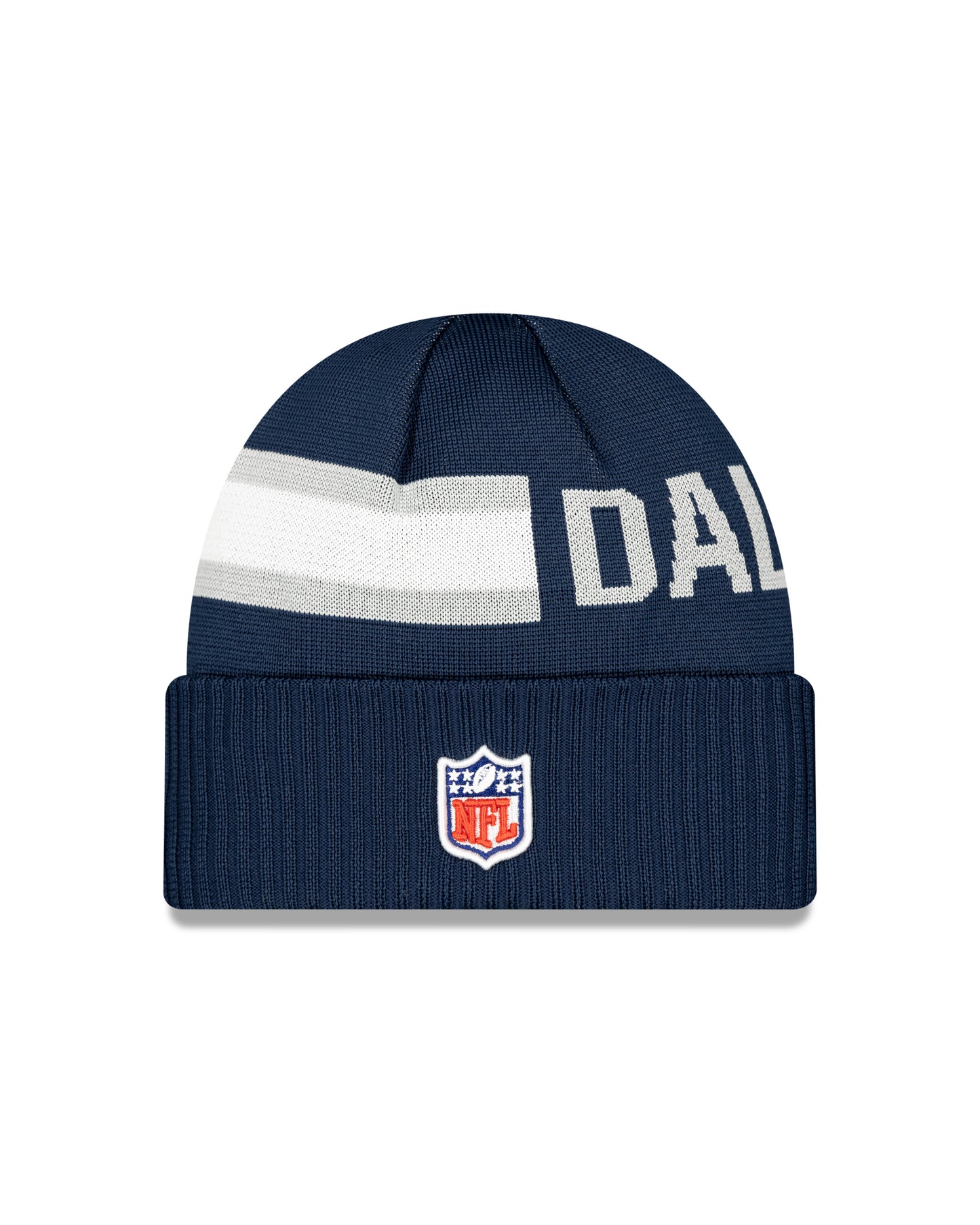 Dallas Cowboys New Era 2024 NFL Sideline Navy Tech Knit Hat