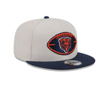 Chicago Bears New Era 2024 NFL Sideline Historic Stone/Navy Primary 9FIFTY Snapback Hat - Pro Jersey Sports