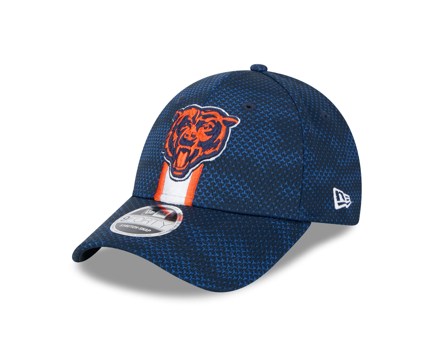 Men's Chicago Bears New Era 2024 Sideline Primary Logo Navy 9FORTY Adjustable Hat