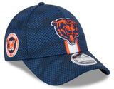 Men's Chicago Bears New Era 2024 Sideline Primary Logo Navy 9FORTY Adjustable Hat - Pro Jersey Sports