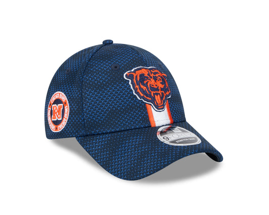 Men's Chicago Bears New Era 2024 Sideline Primary Logo Navy 9FORTY Adjustable Hat