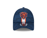 Men's Chicago Bears New Era 2024 Sideline Primary Logo Navy 9FORTY Adjustable Hat - Pro Jersey Sports