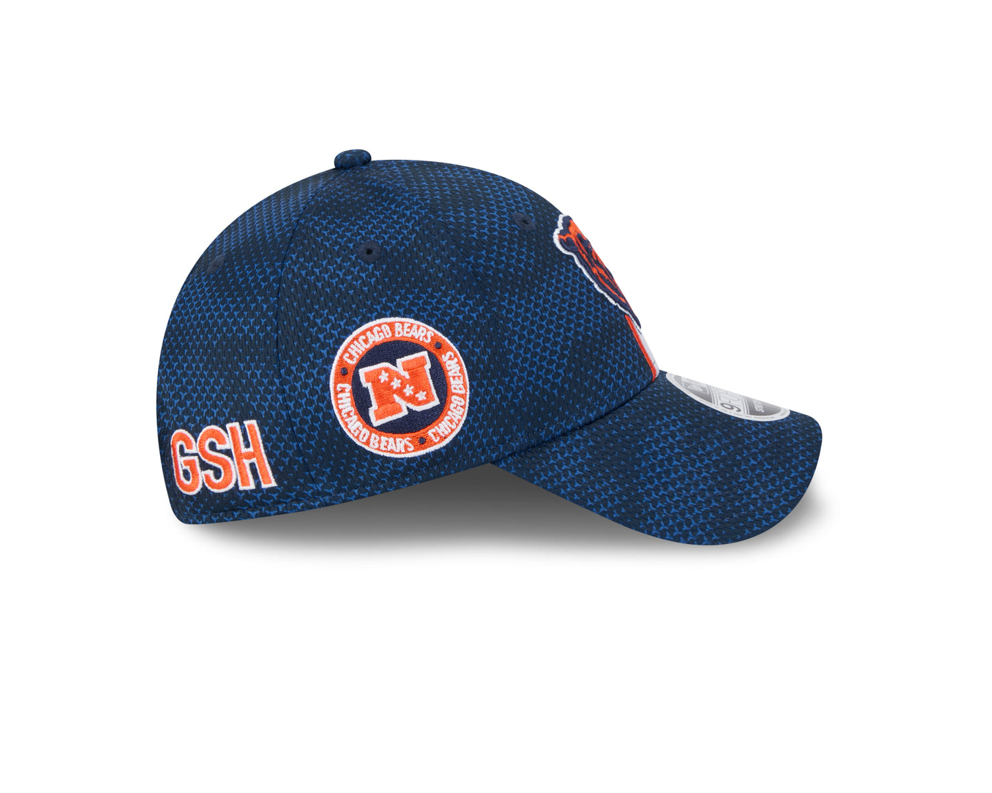 Men's Chicago Bears New Era 2024 Sideline Primary Logo Navy 9FORTY Adjustable Hat