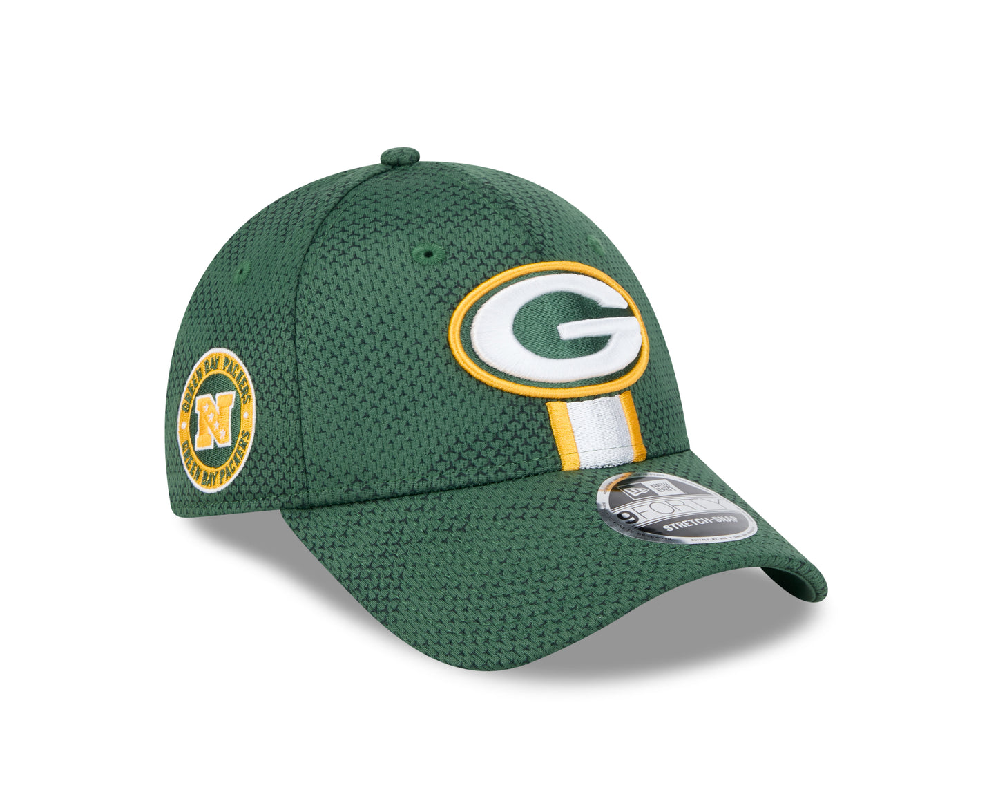 Men's Green Bay Packers New Era 2024 Sideline Green 9FORTY Adjustable Hat