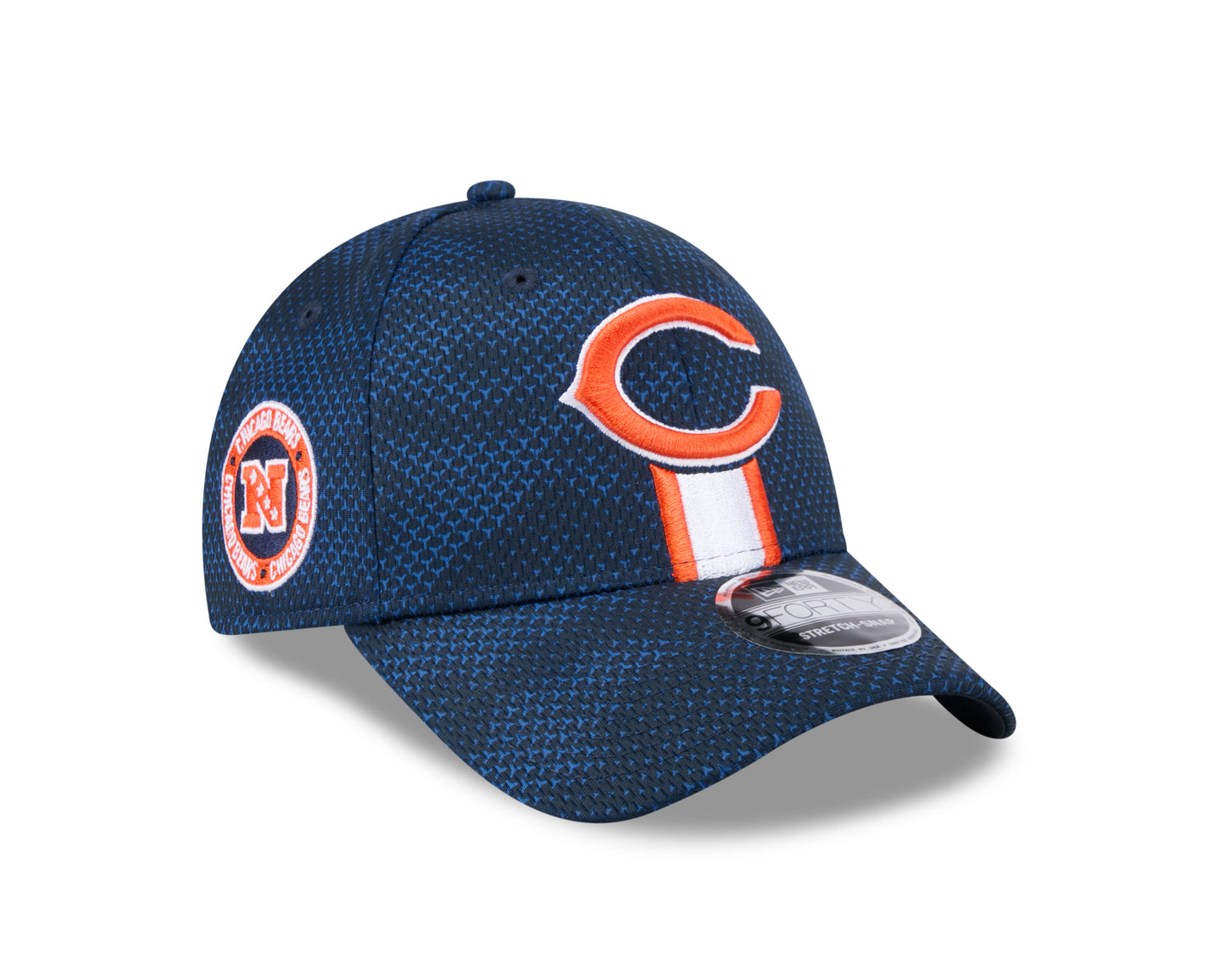 Men's Chicago Bears New Era 2024 Sideline Secondary Logo Navy 9FORTY Adjustable Hat