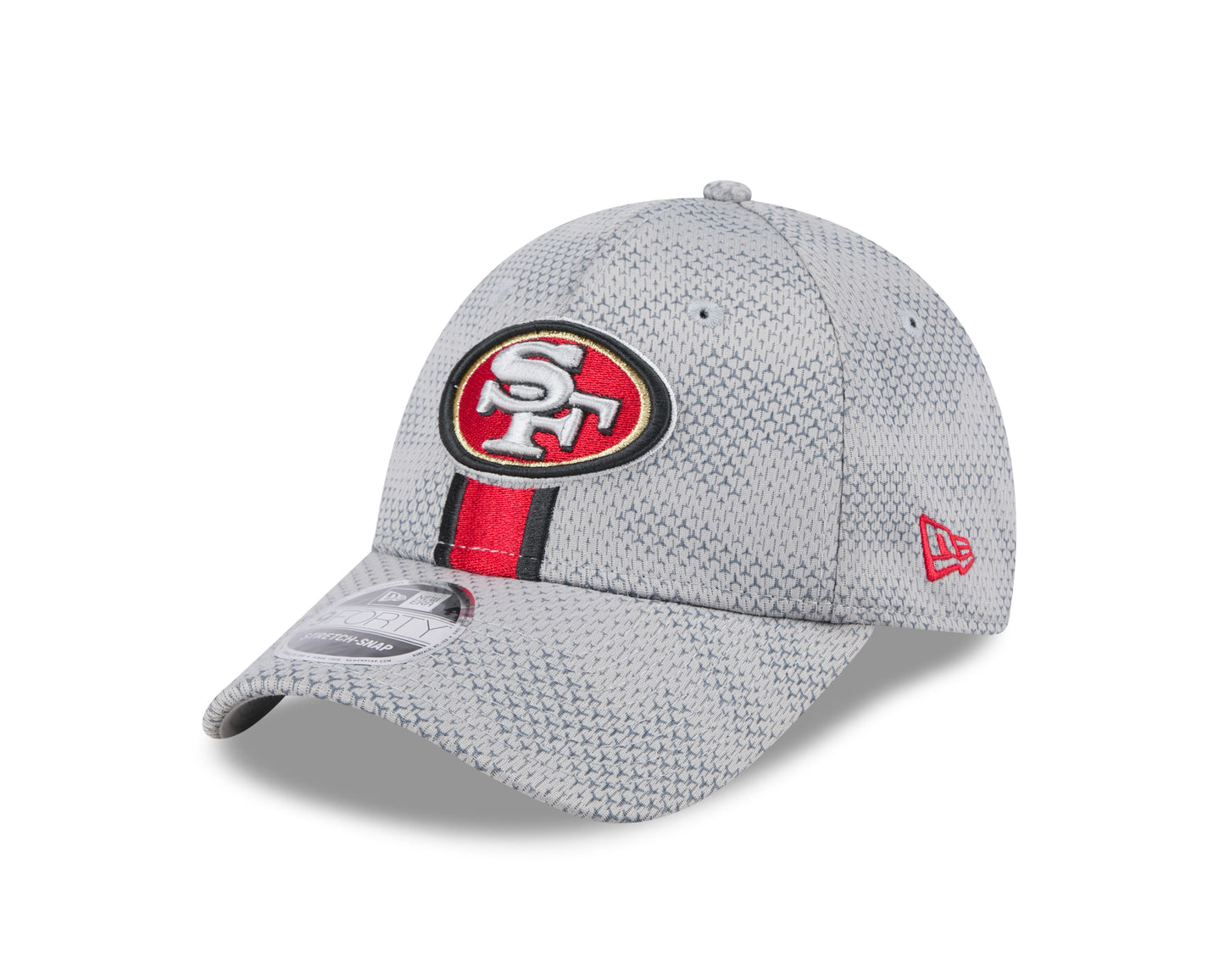 Men's San Francisco 49ers New Era 2024 Sideline Graphite 9FORTY Adjustable Hat