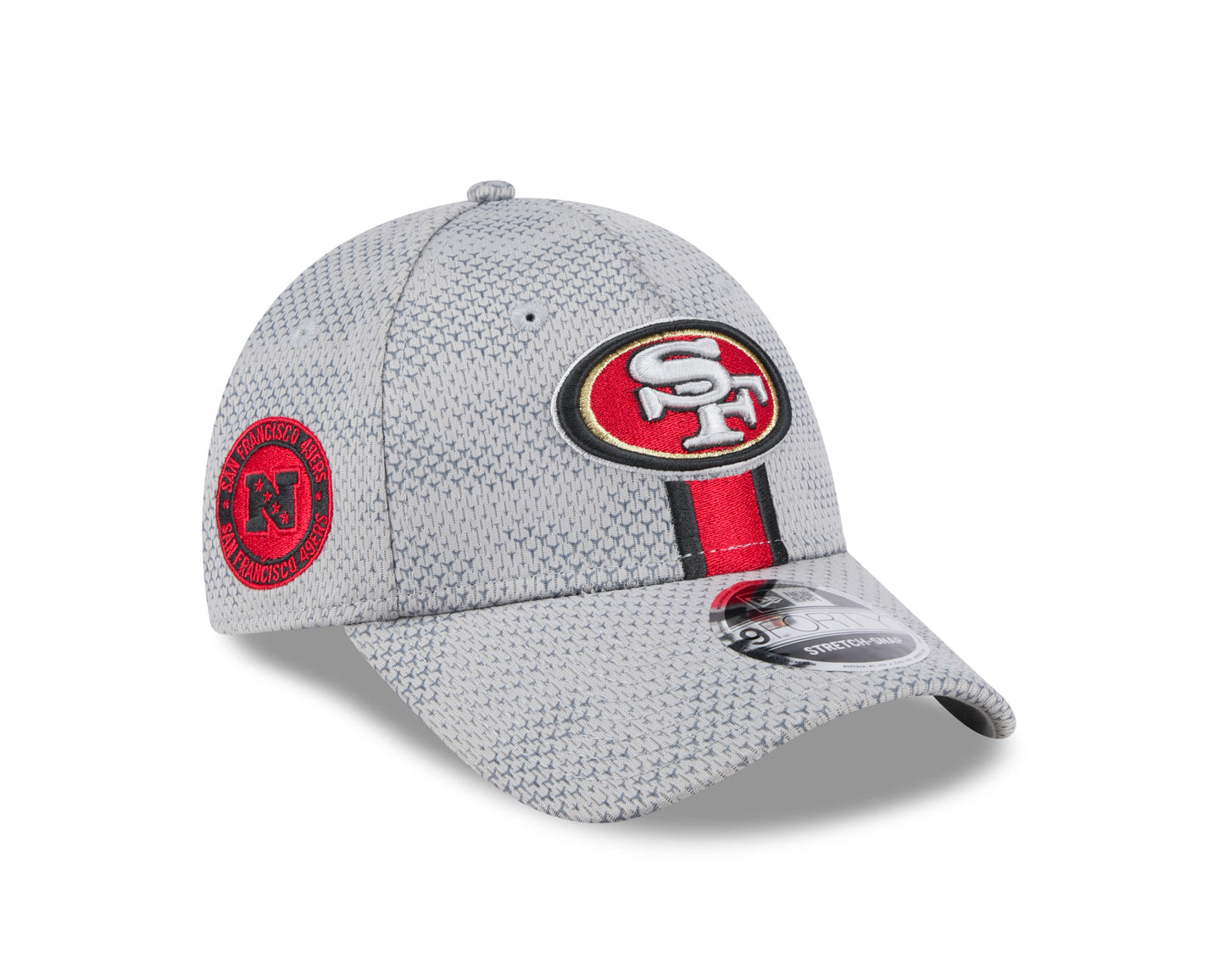 Men's San Francisco 49ers New Era 2024 Sideline Graphite 9FORTY Adjustable Hat