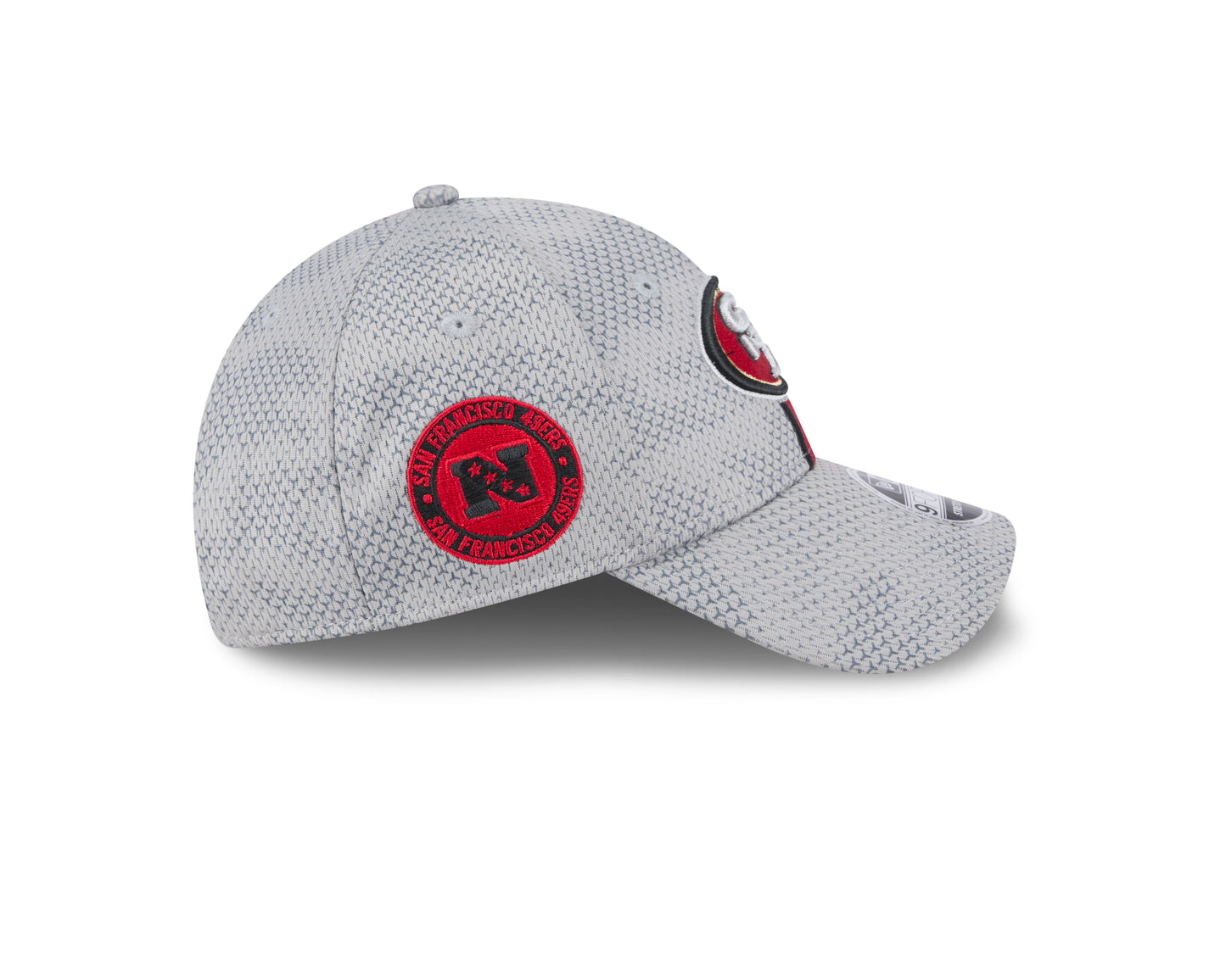 Men's San Francisco 49ers New Era 2024 Sideline Graphite 9FORTY Adjustable Hat