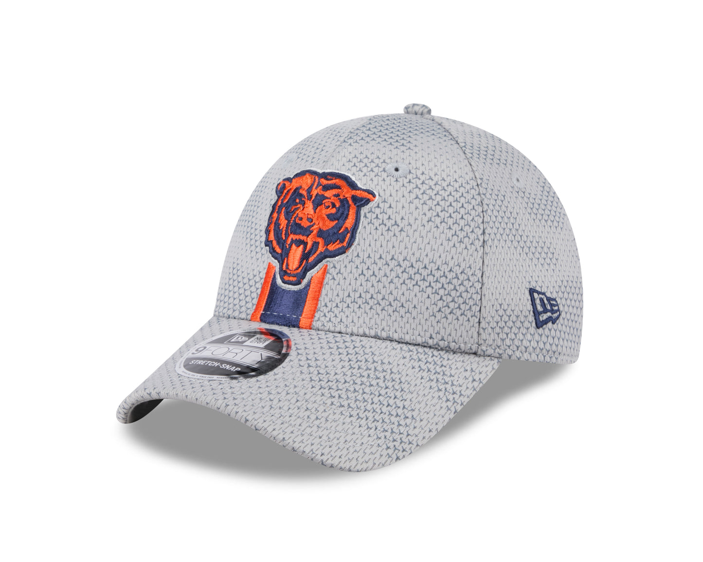 Men's Chicago Bears New Era 2024 Sideline Primary Logo Graphite 9FORTY Adjustable Hat