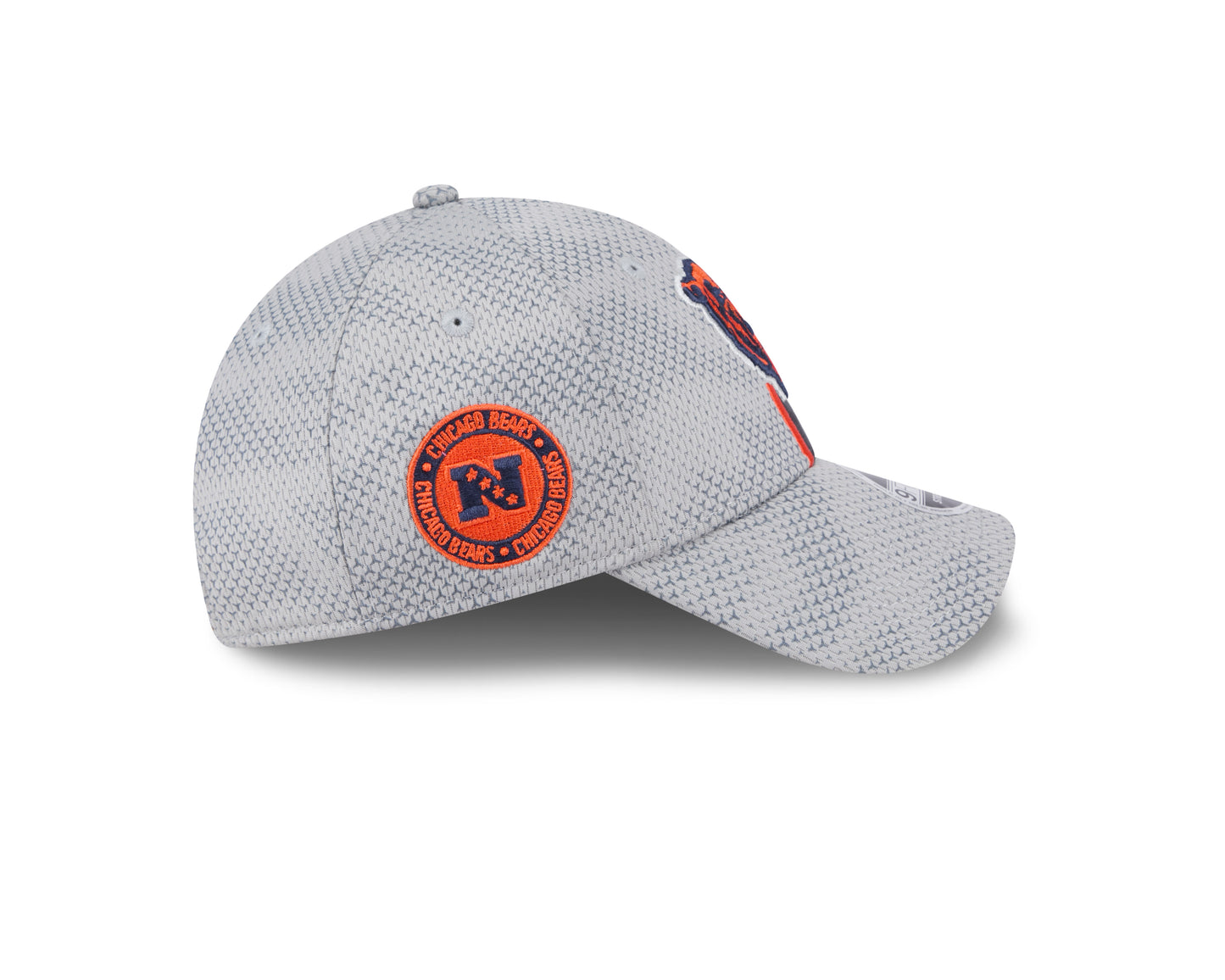 Men's Chicago Bears New Era 2024 Sideline Primary Logo Graphite 9FORTY Adjustable Hat