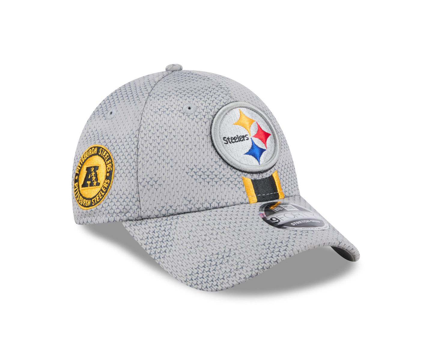 Men's Pittsburgh Steelers New Era 2024 Sideline Graphite 9FORTY Adjustable Hat