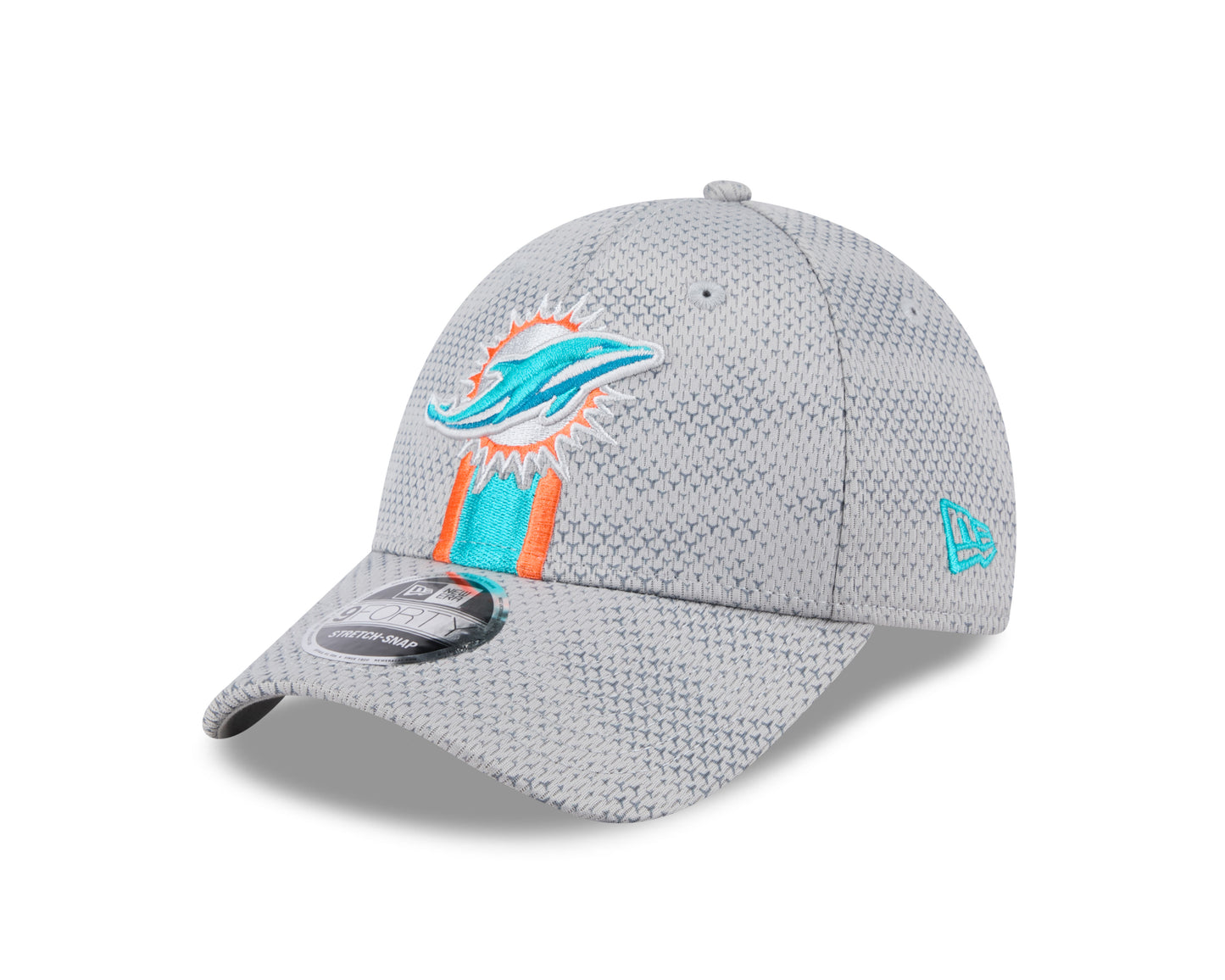 Men's Miami Dolphins New Era 2024 Sideline Graphite 9FORTY Adjustable Hat