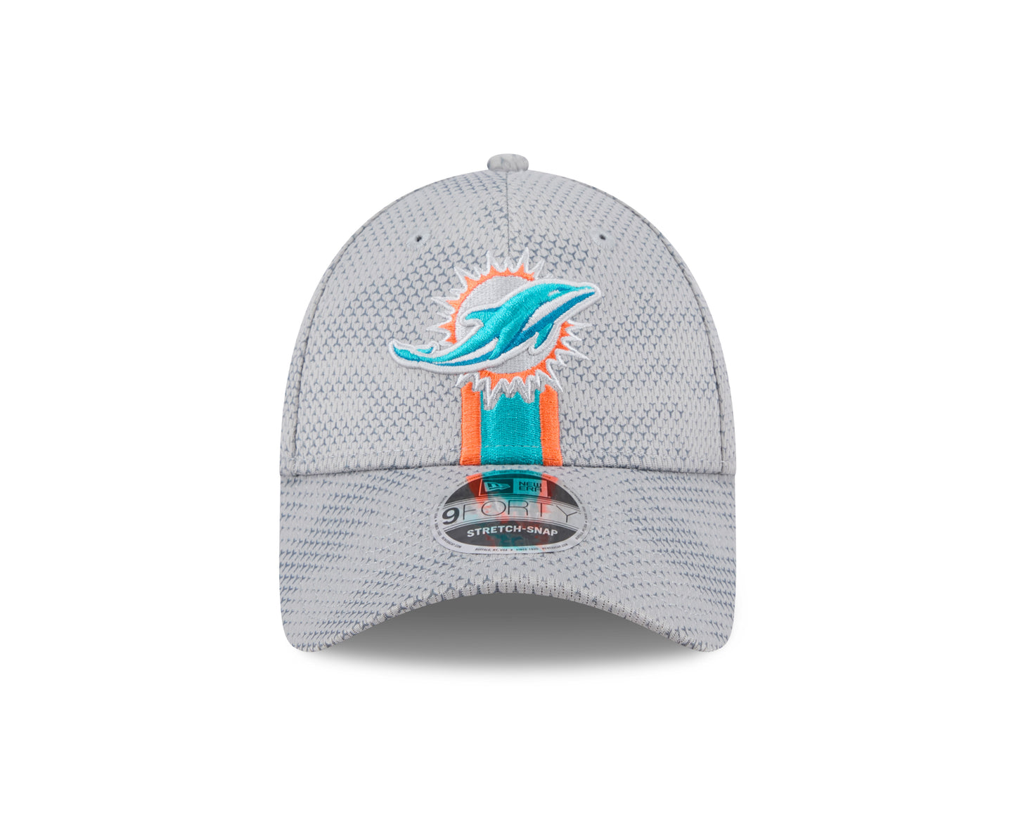 Men's Miami Dolphins New Era 2024 Sideline Graphite 9FORTY Adjustable Hat