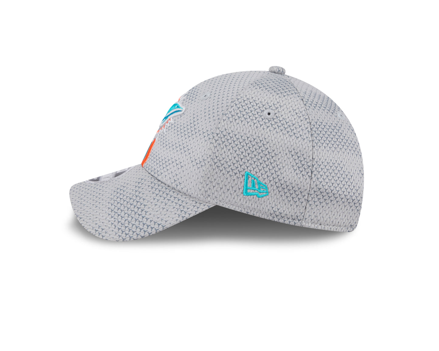 Men's Miami Dolphins New Era 2024 Sideline Graphite 9FORTY Adjustable Hat