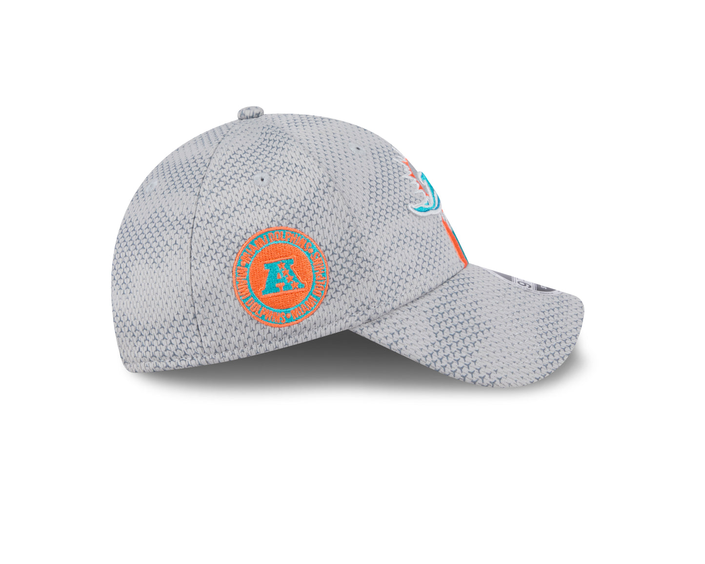 Men's Miami Dolphins New Era 2024 Sideline Graphite 9FORTY Adjustable Hat