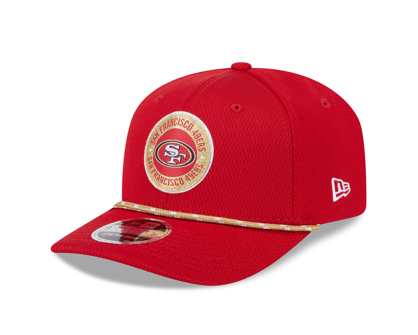 Men's San Francisco 49ers New Era 2024 Sideline Scarlet 9SEVENTY Adjustable Hat