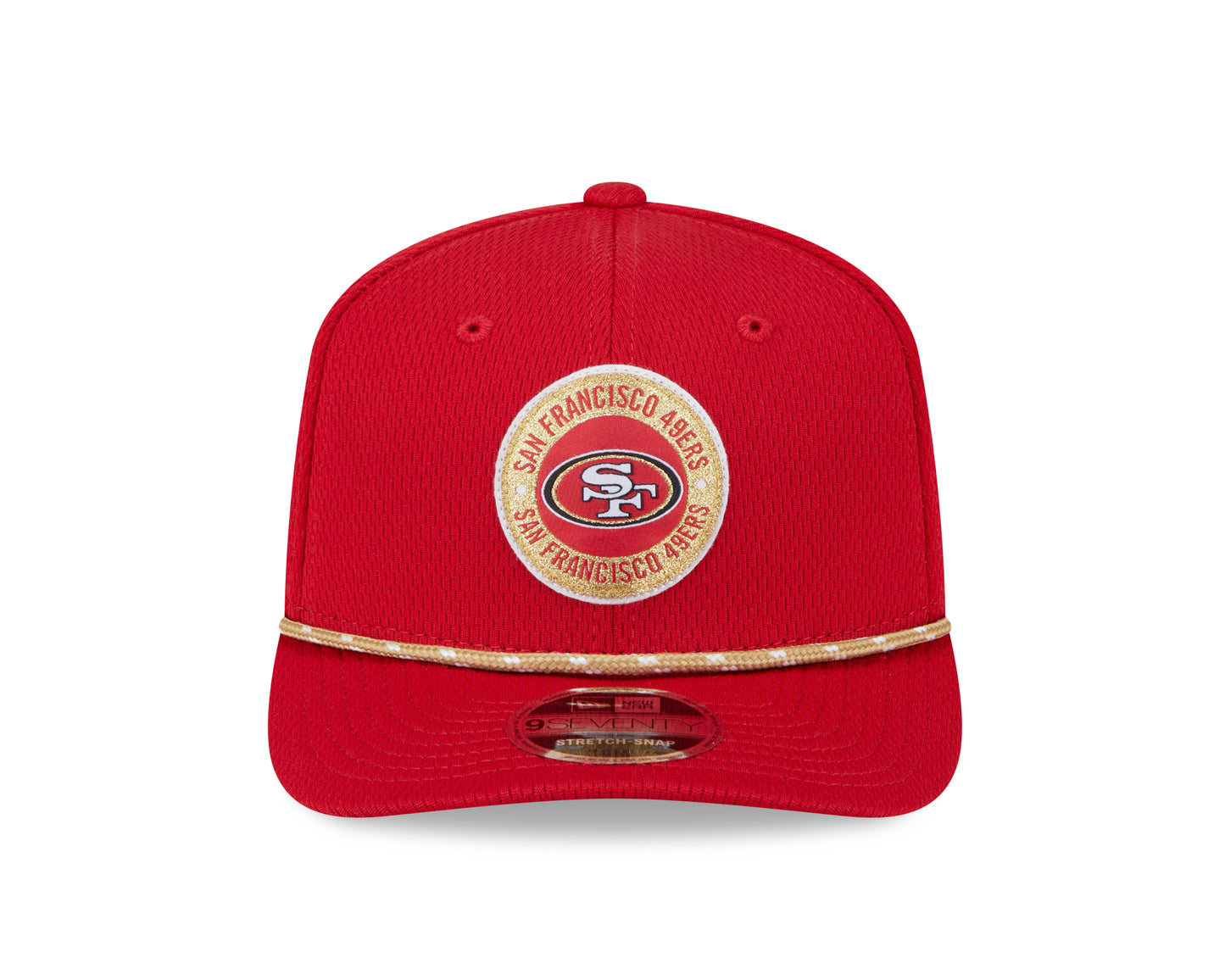 Men's San Francisco 49ers New Era 2024 Sideline Scarlet 9SEVENTY Adjustable Hat