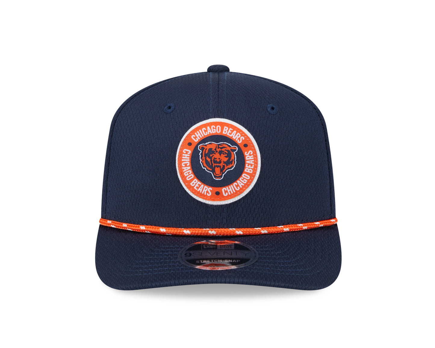 Men's Chicago Bears New Era 2024 Sideline Navy Primary Logo 9SEVENTY Adjustable Hat