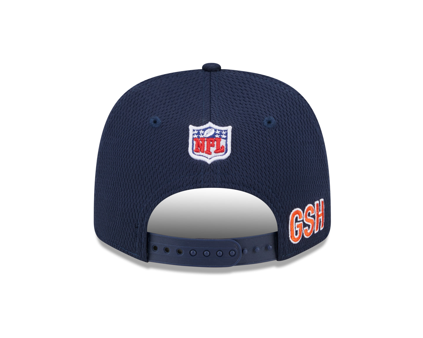 Men's Chicago Bears New Era 2024 Sideline Navy Primary Logo 9SEVENTY Adjustable Hat