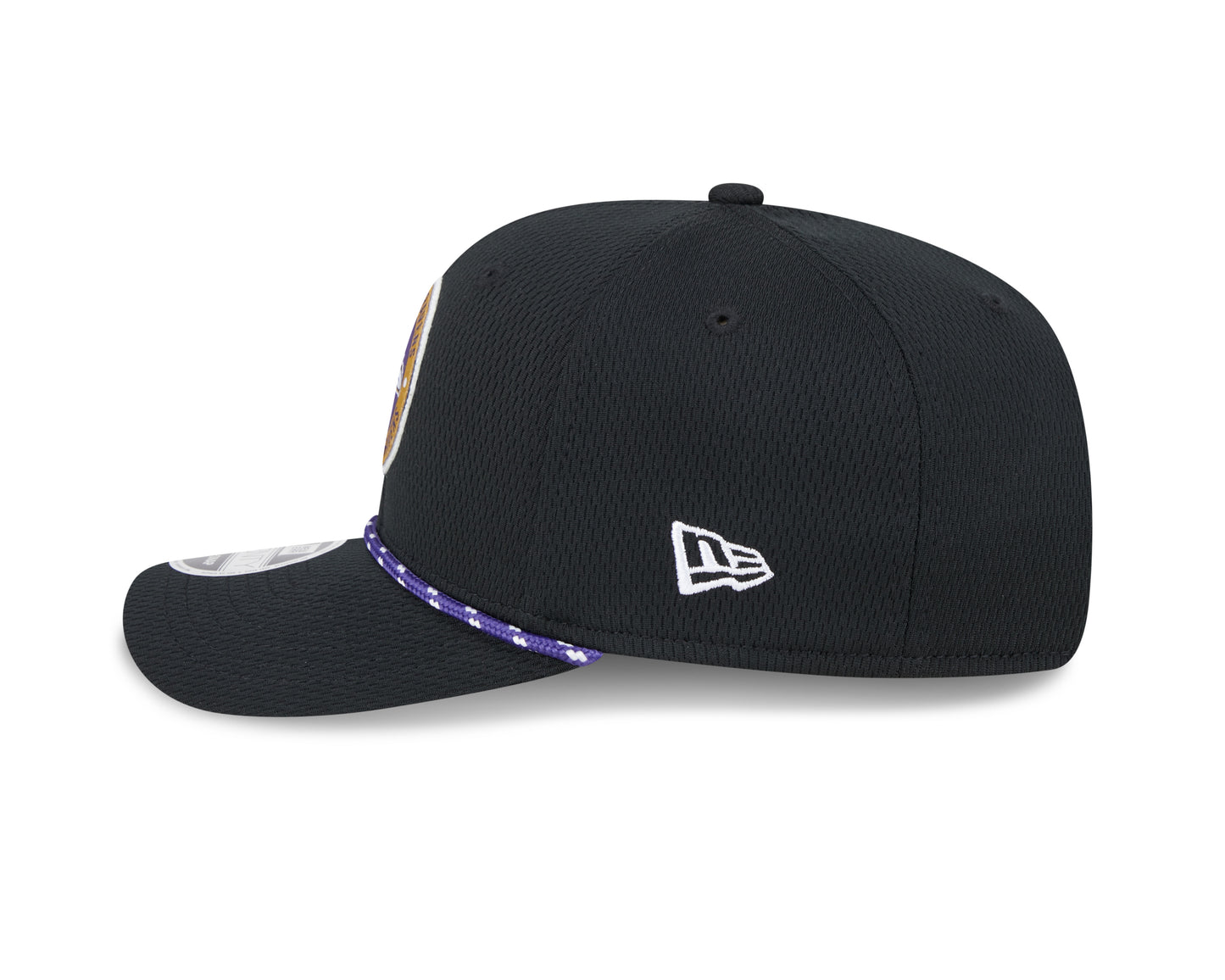 Men's Baltimore Ravens New Era 2024 Sideline Black 9SEVENTY Adjustable Hat