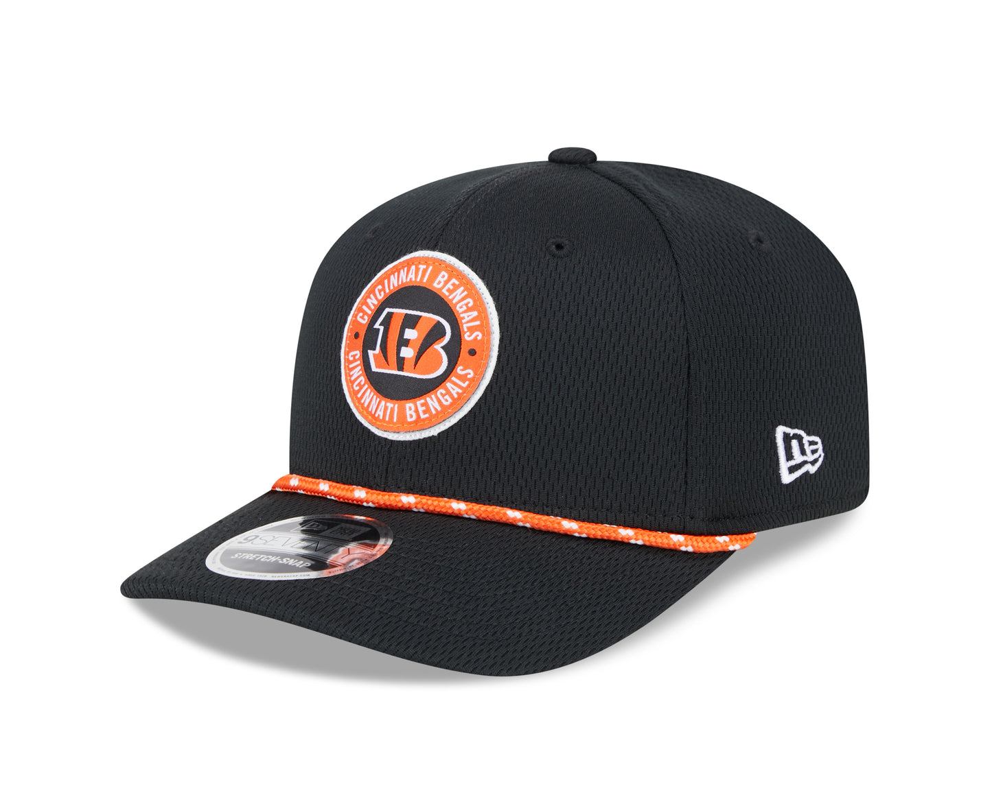 Men's Cincinnati Bengals New Era 2024 Sideline Black 9SEVENTY Adjustable Hat