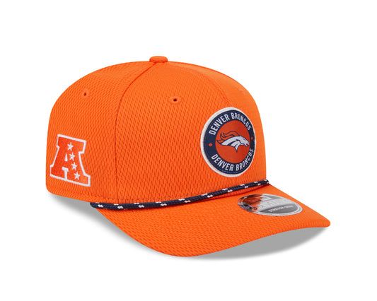 Men's Denver Broncos New Era 2024 Sideline Orange 9SEVENTY Adjustable Hat