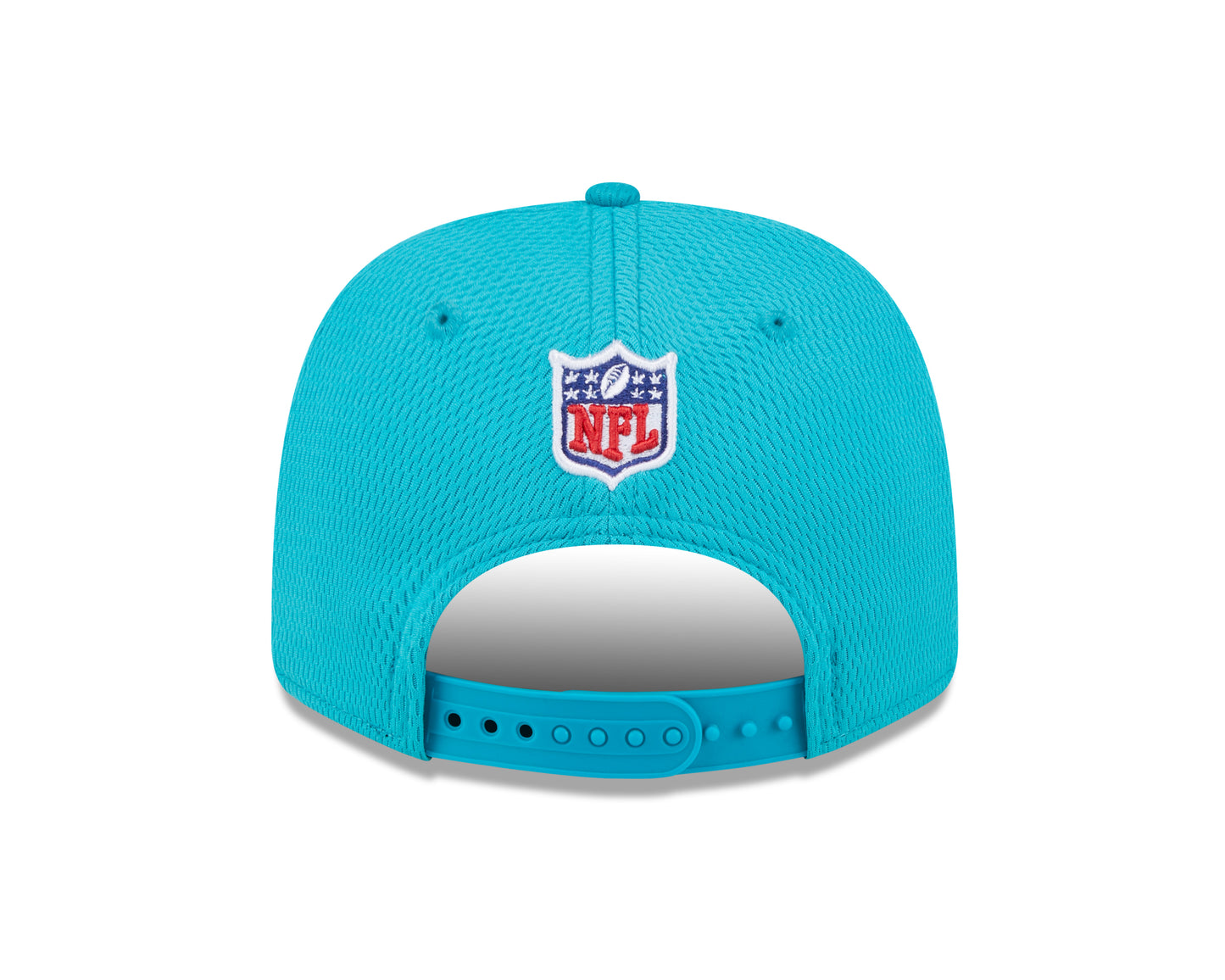 Men's Miami Dolphins New Era 2024 Sideline Aqua 9SEVENTY Adjustable Hat