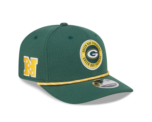 Men's Green Bay Packers New Era 2024 Sideline Green 9SEVENTY Adjustable Hat