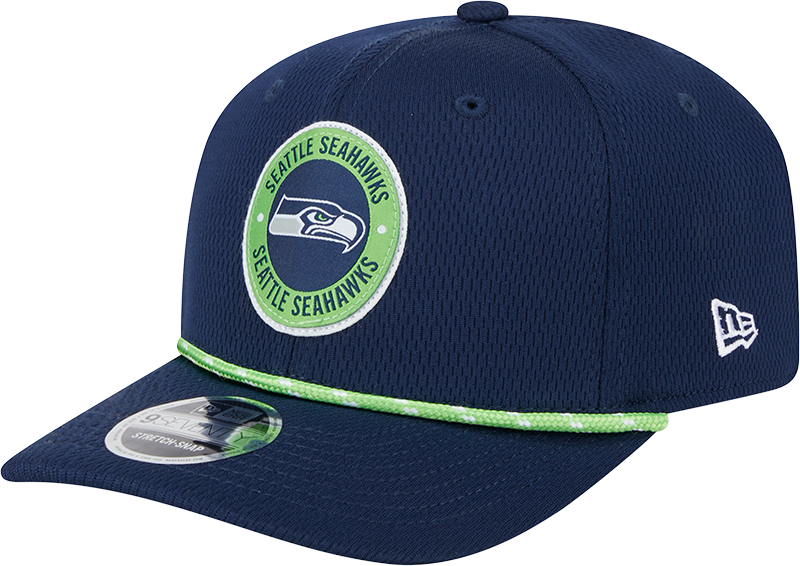 Men's Seattle Seahawks New Era 2024 Sideline Navy 9SEVENTY Adjustable Hat - Pro Jersey Sports