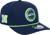 Men's Seattle Seahawks New Era 2024 Sideline Navy 9SEVENTY Adjustable Hat - Pro Jersey Sports