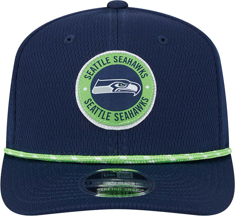 Men's Seattle Seahawks New Era 2024 Sideline Navy 9SEVENTY Adjustable Hat - Pro Jersey Sports