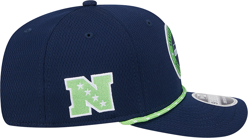 Men's Seattle Seahawks New Era 2024 Sideline Navy 9SEVENTY Adjustable Hat - Pro Jersey Sports