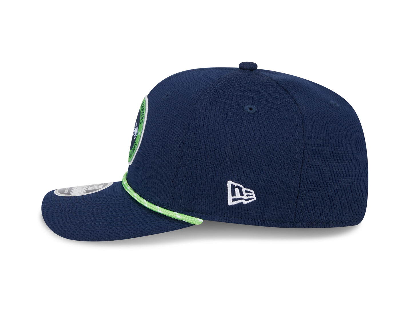 Men's Seattle Seahawks New Era 2024 Sideline Navy 9SEVENTY Adjustable Hat