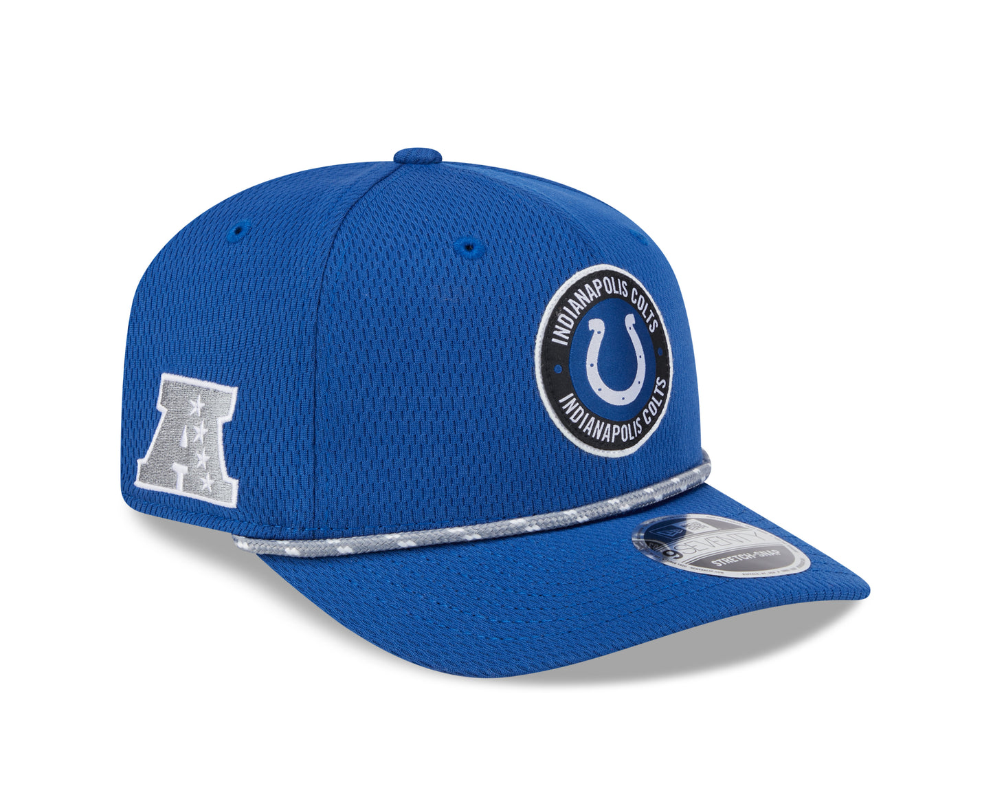 Men's Indianapolis Colts New Era 2024 Sideline Blue 9SEVENTY Adjustable Hat