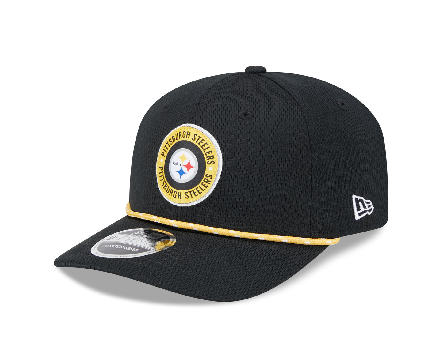 Men's Pittsburgh Steelers New Era 2024 Sideline Black 9SEVENTY Adjustable Hat