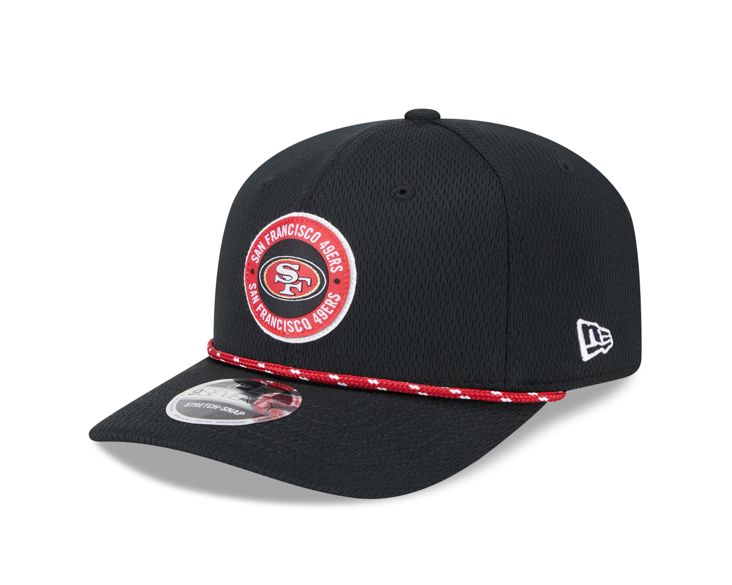 Men's San Francisco 49ers New Era 2024 Sideline Black 9SEVENTY Adjustable Hat