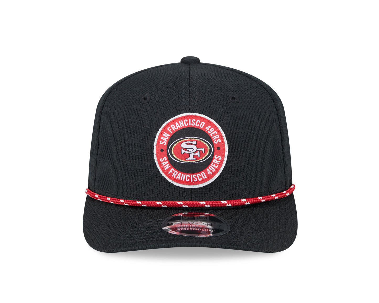 Men's San Francisco 49ers New Era 2024 Sideline Black 9SEVENTY Adjustable Hat