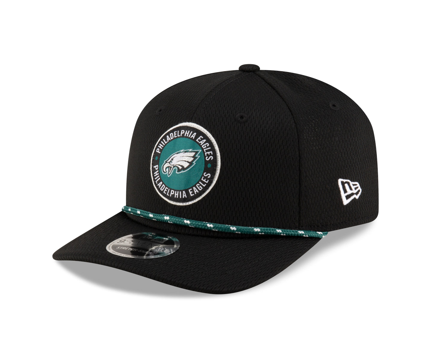 Men's Philadelphia Eagles New Era 2024 Sideline Black 9SEVENTY Adjustable Hat