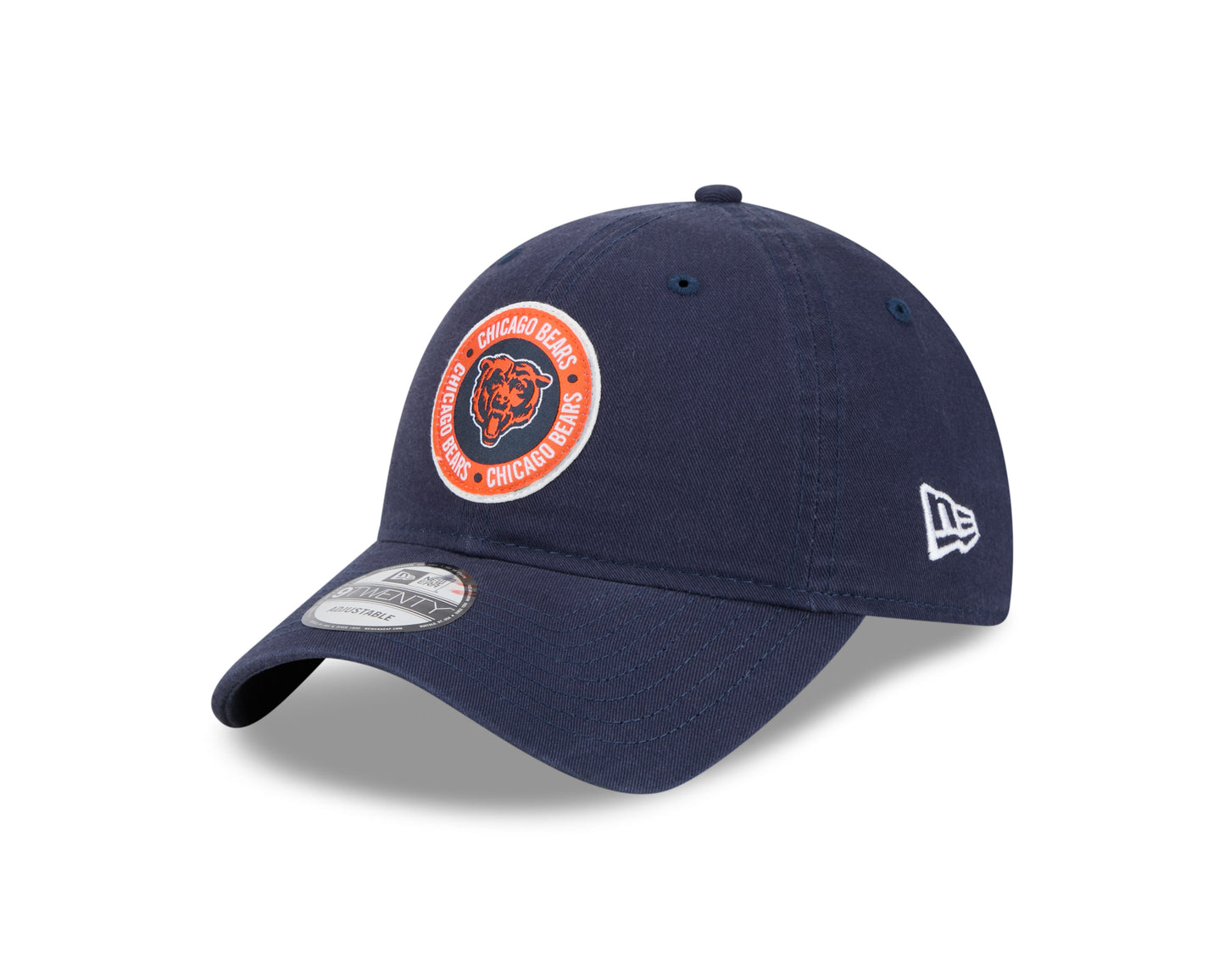 Men's Chicago Bears 2024 NFL Sideline Navy Primary 9TWENTY Adjustable Hat