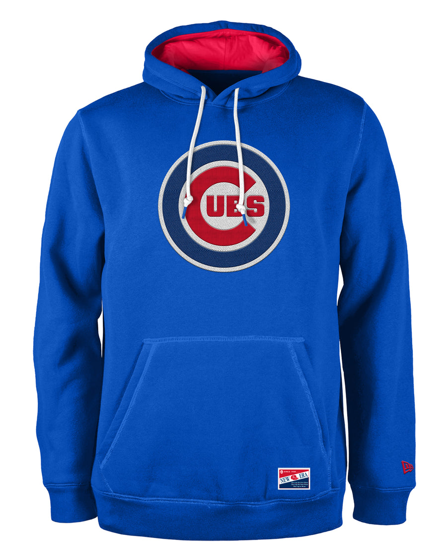 Mens Chicago Cubs New Era Heather Royal Primary Hoodie