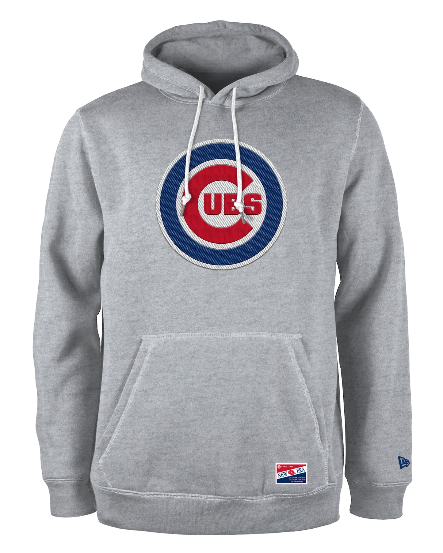 Mens Chicago Cubs New Era Gray Primary Hoodie