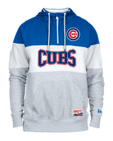 Mens Chicago Cubs New Era White/Royal/Gray Half Zip Hoodie - Pro Jersey Sports