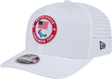 Team USA Paralympics White Performance New Era 9SEVENTY Stretch Snap Adjustable Hat - Pro Jersey Sports