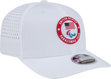 Team USA Paralympics White Performance New Era 9SEVENTY Stretch Snap Adjustable Hat - Pro Jersey Sports