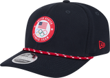 Team USA Olympics Navy Rope New Era 9SEVENTY Stretch Snap Adjustable Hat - Pro Jersey Sports